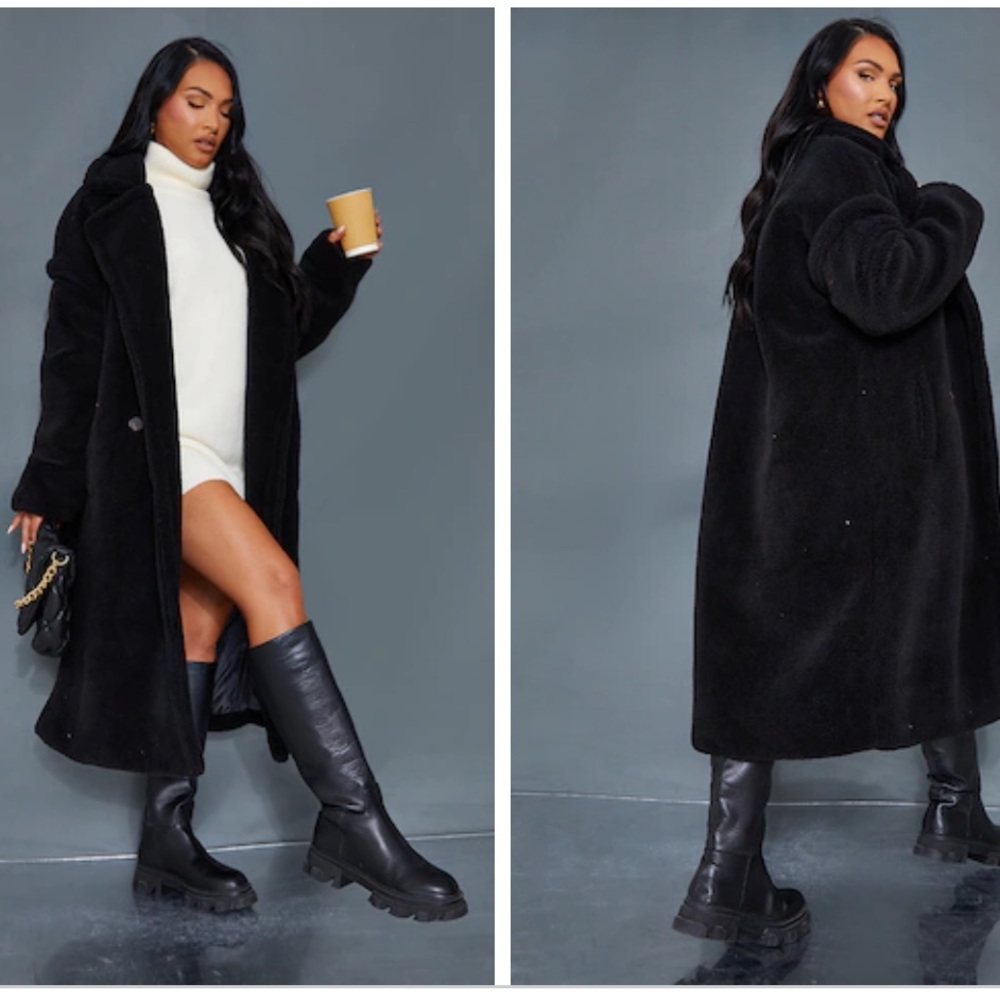 Pretty little thing long maxi teddy coat. 🧸